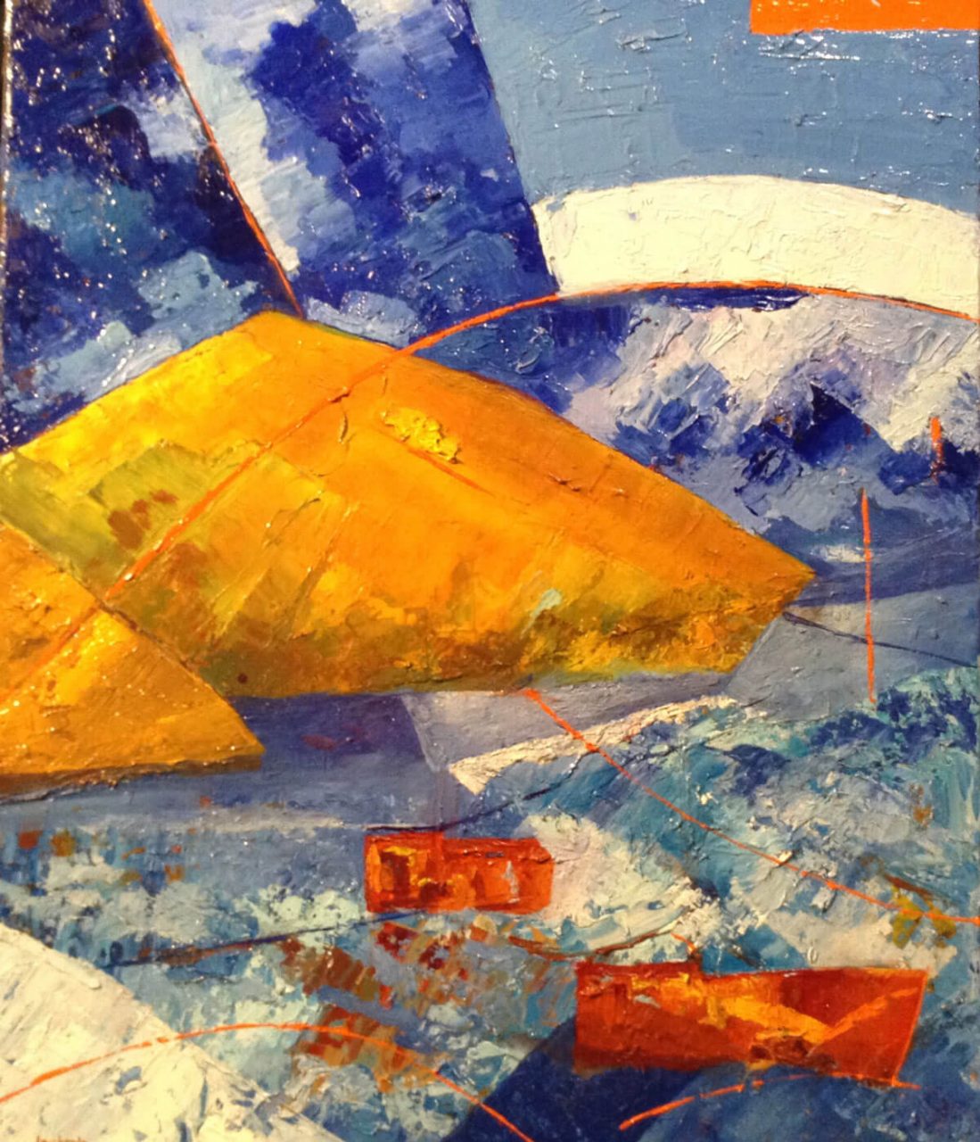 El mar azul - Óleo sobre tela - Tere Borda