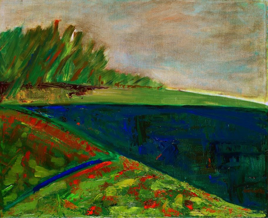 Paisaje azulado - Óleo sobre tela - Tere Borda