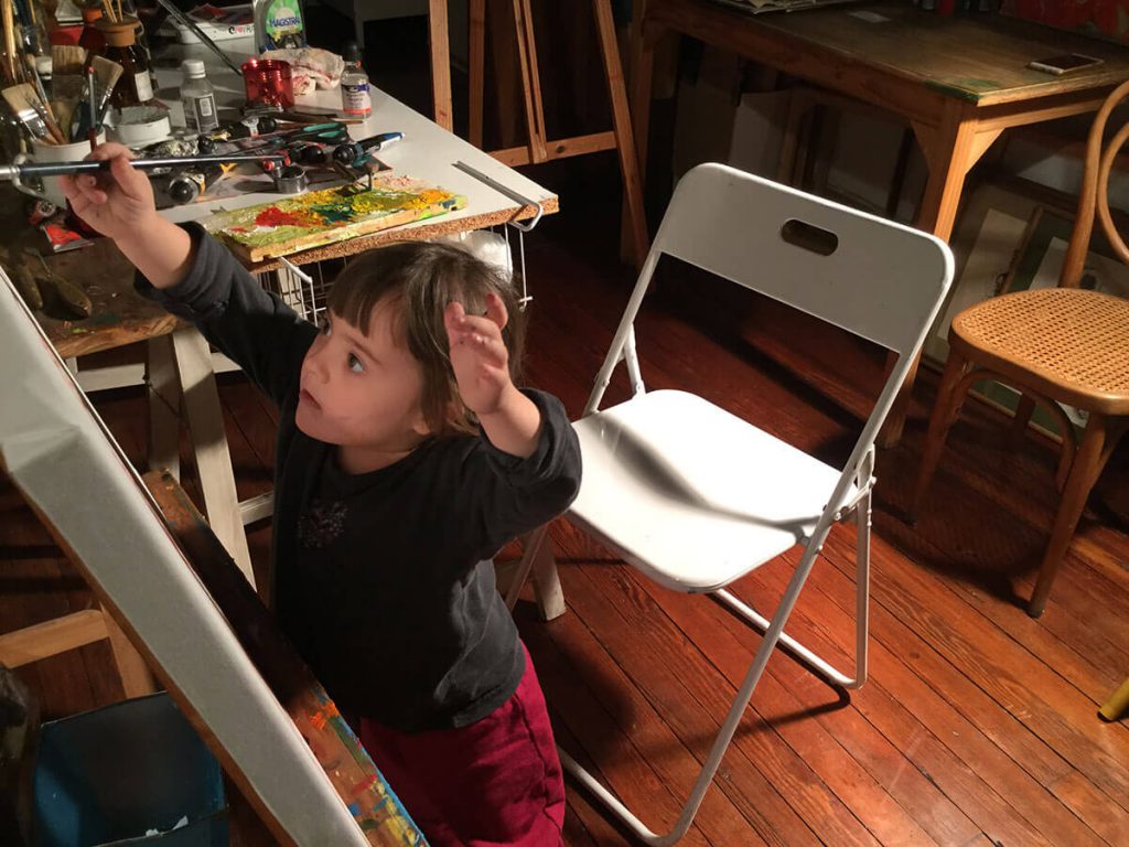 Rosario pintando