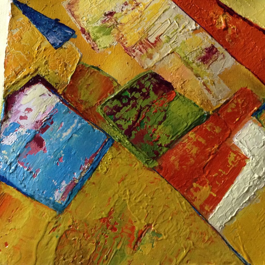 Mosaicos I (detalle 1) - Óleo sobre tela - Tere Borda