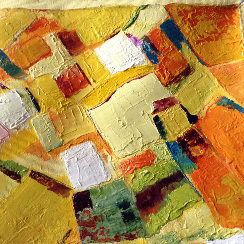 Mosaicos I (detalle 2) - Óleo sobre tela - Tere Borda