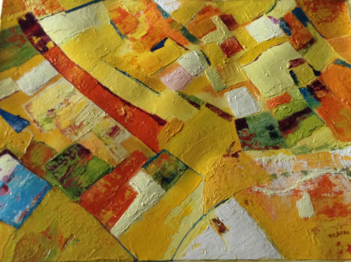 Mosaicos I - Óleo sobre tela - Tere Borda