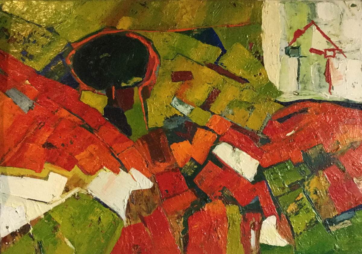 Campos arados II - Óleo sobre tela - Tere Borda
