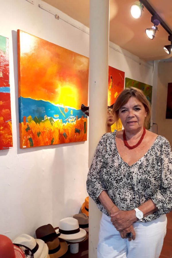En la galería imaginario durante la muestra